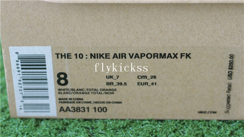 Off White x Nike Air Vaprmax FK